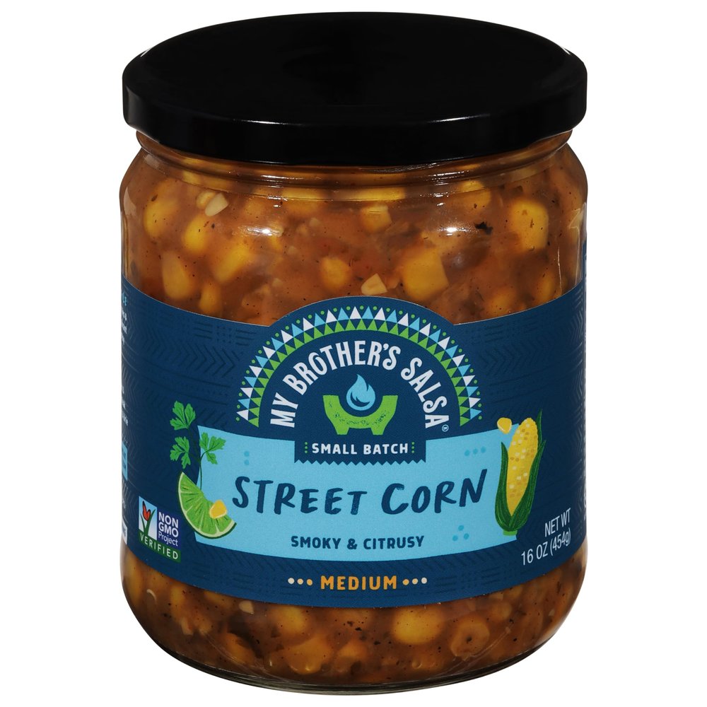 NineLife Basics M.y Brother's Medium Street Corn Salsa 16 oz (Pack of 6)