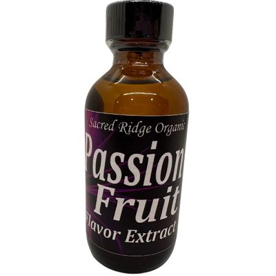 Passion Fruit Organic Flavor Extract 2 oz for Baking, Ice Cream, Lip Blam, Coffee Drinks, Water, Sugar Free, Good Grade, Natural Flavoring