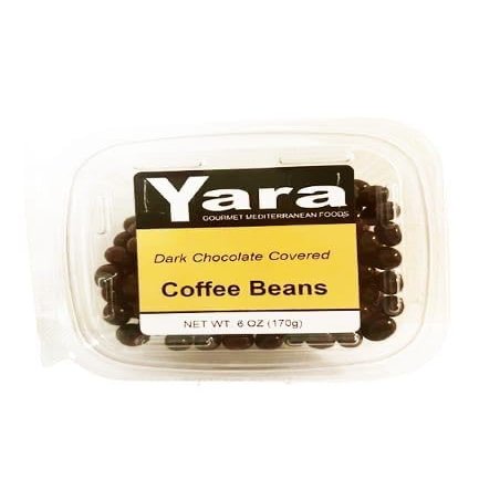 dark chocolate covered coffee beans