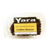 dark chocolate covered coffee beans view 1