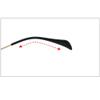 2 Pairs Eyeglass End Tips Ear Sock Pieces Tube Sleeve Eyewear Temple Replacement Hard Silicone Glasses Legs (Brown) view 4