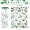 100 Pack Greenery Eucalyptus Disposable Paper Napkins, 13 x 16 Inch 2-Ply Dinner Napkins with Watercolor Leaves Design for Wedding Party Table Decor, Guest Hand Towels view 2