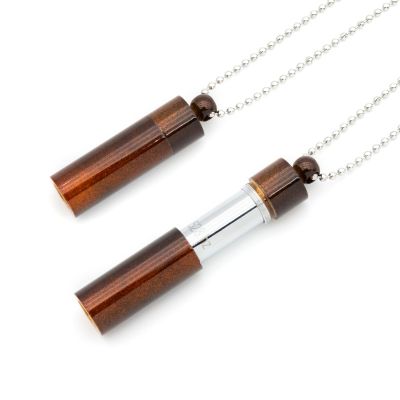 MIKUHOT 528 Hz Meditation Necklace Breathing Frequency Sound Healing Device by Adjusting The Breathing for Anxiety & Stress Relief Mindfulness (Brown)