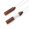 MIKUHOT 528 Hz Meditation Necklace Breathing Frequency Sound Healing Device by Adjusting The Breathing for Anxiety & Stress Relief Mindfulness (Brown) view 1