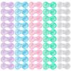 KAOPET 50 Pack Contact Lens Cases, Transparent Contact Cases Bulk in 5 colors, Cute Contact Lenses Case Leak-proof, Eye Contact Case for Home and Travel view 1