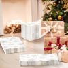 100 Pcs Winter Snowflake Paper Napkins 3 Ply Gold and White Snowflake Christmas Disposable Absorbent Hand Towels Winter Snow Guest Napkins for Holiday Dinner Bathroom New Year Kitchen Table Supplies view 2