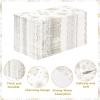 100 Pcs Winter Snowflake Paper Napkins 3 Ply Gold and White Snowflake Christmas Disposable Absorbent Hand Towels Winter Snow Guest Napkins for Holiday Dinner Bathroom New Year Kitchen Table Supplies view 3