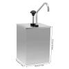 4L Sauce Dispenser Condiment Soy Ketchup Mustard Dispenser Pump Bucket Stainless,Used For Buffet Equipment, Fast Food Equipment, Baking Equipment view 4