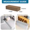 XMAYODS Mattress Extender Double/Single Bed, Bed Gap/Space Filler, Headboard Pillow Between Headboard and Mattress or Wall, High-Density Foam with Removable Cover(Coffee,120x5x10cm) view 2