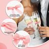 Satin Ribbon Pink Bow Decor 2.5" Premade Twist Tie Bows for Gift Wrapping, Treat Bags, Party Favors, Wedding Decorations - 50 Counts view 4