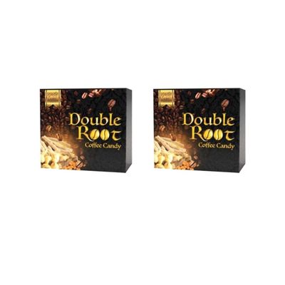 2 Box Double Root Coffee Candy Sweets Arabica Cafe Bonbons Energy Support (10 Pcs/Box)