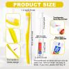 FAOEHN 50 pcs Disposable Toothbrushes with Toothpaste and Floss,Yellow Bulk Single Use Toothbrush Floss Pick Individually Wrapped Disposable Travel Toothbrushes Kit for Homeless,Airbnb,Hotel,Guest view 4