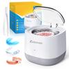 Exluvon Ultrasonic Retainer Cleaner 45kHz, 250ML Portable Ultrasonic Cleaner, Professional Retainer Cleaner Machine for Dentures, Mouth Guard, Aligner and Jewelry view 1