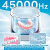 Exluvon Ultrasonic Retainer Cleaner 45kHz, 250ML Portable Ultrasonic Cleaner, Professional Retainer Cleaner Machine for Dentures, Mouth Guard, Aligner and Jewelry view 2