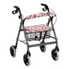 Gomyblomy Panda Rollator Walker Accessories for Seniors Daisy Strawberry Print Walker Seat Covers for Women Universal Soft Walker Seat and Backrest Covers view 1