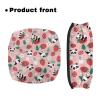 Gomyblomy Panda Rollator Walker Accessories for Seniors Daisy Strawberry Print Walker Seat Covers for Women Universal Soft Walker Seat and Backrest Covers view 2