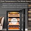 AWAYDD 50L Intelligent Cigar Humidor, Electric Cooling Cigar Fridge, 300 Cigars Capacity Humidor Cabinet with Cedar Shelves, 11~18C Temperature Control, 20240719 view 4