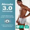 AIRCUTE Men Urine Incontinence Underwear Fly Front Opening Absorbent Leak Proof Boxer Brief for leaks 60 ML 3 Pack(Small, 3 Gray) view 4