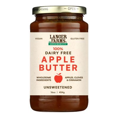 L.angers Unsweetened Apple Butter Beyond 16 oz (Pack of 12)
