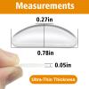Adhesive Nose Pad,12 Pairs 1.3mm Ultra Thin Stick On Eyeglass Nose pad with Super Sticky Backing,Silicone Anti-Slip for Glasses Sunglasses view 2