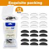 Adhesive Nose Pad,12 Pairs 1.3mm Ultra Thin Stick On Eyeglass Nose pad with Super Sticky Backing,Silicone Anti-Slip for Glasses Sunglasses view 3