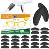 Adhesive Nose Pad,12 Pairs 1.3mm Ultra Thin Stick On Eyeglass Nose pad with Super Sticky Backing, Silicone Anti-Slip for Glasses Sunglasses view 1
