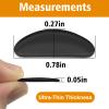 Adhesive Nose Pad,12 Pairs 1.3mm Ultra Thin Stick On Eyeglass Nose pad with Super Sticky Backing, Silicone Anti-Slip for Glasses Sunglasses view 2