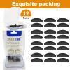 Adhesive Nose Pad,12 Pairs 1.3mm Ultra Thin Stick On Eyeglass Nose pad with Super Sticky Backing, Silicone Anti-Slip for Glasses Sunglasses view 3