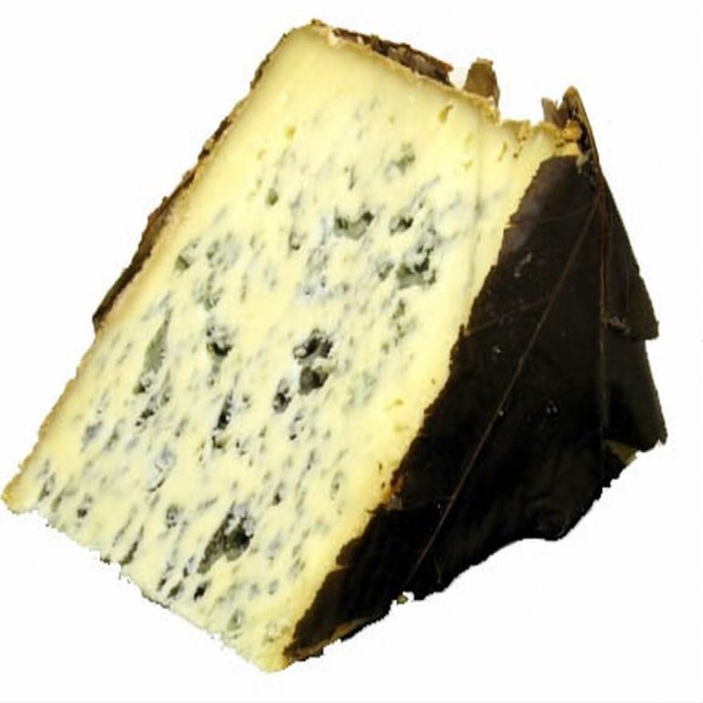 Valdeon Spanish Blue Cheese - 2 Packs of 5 lb Wheels, 10 lb Total, Cow and Goat Milk, Intense Flavor, Wrapped in Sycamore Leaves