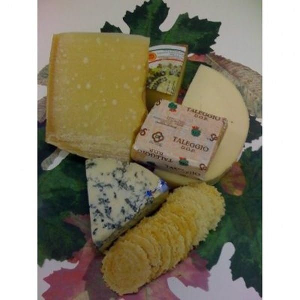 Italian Cheese Assortment, 5 Count of 2 lb Each, Total 10 lb, Premium Selection of Reggiano, Moliterno, Gorgonzola Dolce, Fontina Val d'Aosta, and Taleggio Cheeses