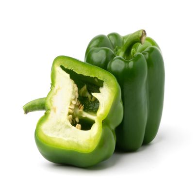 Fresh Organic Green Bell Peppers by RawJoy Farms (2 Pound)