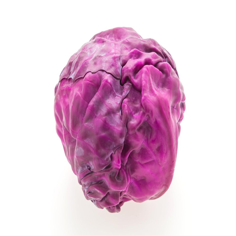 Fresh Organic Red Cabbages by RawJoy Farms, Pack of 5