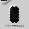 OPTIMUS TECHNOLOGY Refill bags each containing 25 trash bags, 1 Count (Pack of 6), Black view 3