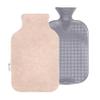 2.0L Fashy Hot Water Bottle with Barker Textiles 100% Wool Cover (Beige) Hot Water Bag with Cover view 1