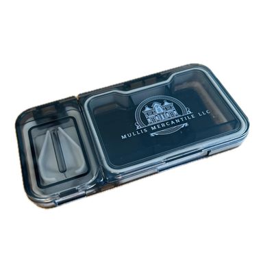 Mullis Mercantile Portable Pill Organizer with Pill Cutter, 2-in-1, BPA Free (Black). 4.69 * 2.48 * 0.71in