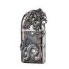 YAINWFVD Dual Flame Lighter, Windproof Blue Flame and Soft Flame Lighter switchable, Portable Embossed Metal Lighter with Visible Gas Window, Suitable for Indoor and Outdoor use(C) view 1