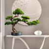 YXIANG56Q Fake Plants Chinese Style Simulation Welcoming Pine Living Room Decorations Tabletop Green Plants Fake Trees Bonsai Fake Pine Trees Bonsai Tree(40x50cm) view 4