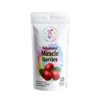 Miracle Berries, Organic, Non-GMO, Gluten-Free, Vegan, Vegetarian, Allergen-Free, Low Calorie