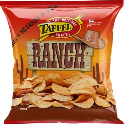 Taffel Ranch flavored chips 4 Packs of 305g SPSP pack (SOPOSOPO)