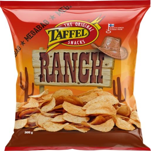 Taffel Ranch flavored chips 4 Packs of 305g SPSP pack (SOPOSOPO)
