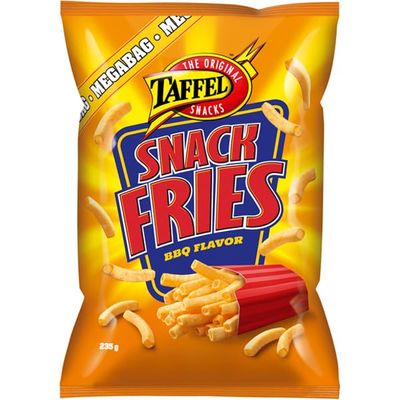 Taffel Snack Fries BBQ flavored chips 4 Packs of 235g SPSP pack (SOPOSOPO)