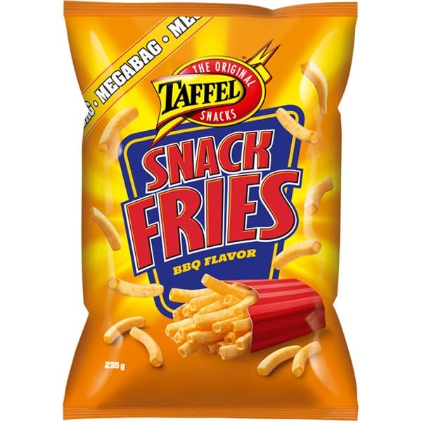 Taffel Snack Fries BBQ flavored chips 4 Packs of 235g SPSP pack (SOPOSOPO)