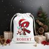 SHAANT Big Santa Sack - Custom Santa Sack For Children - Personalized Santa Sack - Monogram Christmas Sacks Drawstring Gift Bags For Kids - Small Size to Large Size - Gift Sack Christmas view 3
