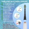 GERAGER Toothbrush Replacement Heads Compatible with with Philips Sonicare and More Click-on Handles, Tooth Brush Head 12 Pack Black view 2