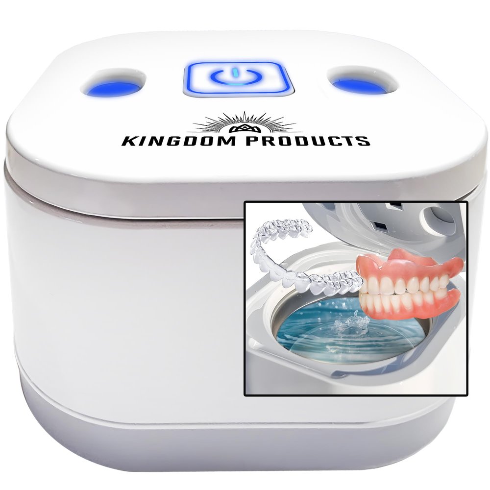 Innovative Ultrasonic Retainer Cleaner with a Larger 200ML Pod, 45kHz Retainer Cleaner Machine for Dentures, Night Guard Cleaner, Mouth Guard Cleaner, Denture Cleaner, Aligner Cleaner