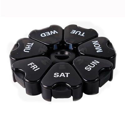 Wopanxye Weekly Pill Organizer, 7 Day Pill Box Daily Reminder, Portable Vitamins Case, Large Capacity Compartments, Travel Pill Container for Fish Oil, Medicine Supplement, Medication, Tablet, Capsule