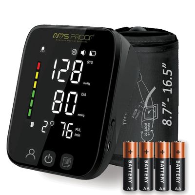 Blood Pressure Monitor for Home Use  Dual-User Memory, Automatic Digital Upper Arm BP Machine with XL Cuff (8.7-16.5), Voice Broadcast, Irregular Heartbeat Detector,  Instant Use Portable Kit