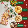 120 PCS Christmas Cellophane Treat Bags, Santa Claus Goodie Candy Xmas Clear Cello Bags Twist Ties for Winter Christmas Theme Party Favor Supplies(6 Styles) view 3