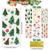 Christmas Treat Bags, Christmas Plastic Cellophane Candy Goodies Bags with Ties for Xmas Day Party Favor Supplies, 60pcs view 2