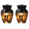JAGSHASHI Bear Urn - Keepsake Urn - Urn for Human Ashes - Urns for Ashes Adult Female - Memorial Urn - Ash Urns for Humans (3 inch Pack of 2) view 1